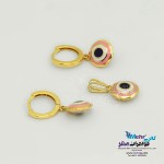 نیم ست طلا - آویز و گوشواره - طرح چشم نظر