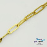 زنجیر طلا - طرح حلقه های تو در تو طول 44 سانتی متر