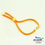 دستبند - طلا و بافت - طرح حروف لاتین B