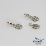 نیم ست طلا - آویز  و گوشواره - طرح هندسی