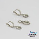 نیم ست طلا - آویز و گوشواره - طرح هندسی