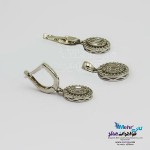 نیم ست طلا - آویز و گوشواره - طرح هندسی