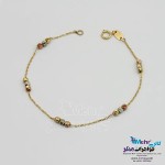 دستبند طلا - طرح گوی تراش