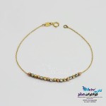 دستبند طلا - طرح گوی تراش