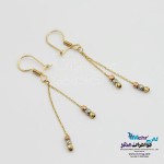 گوشواره طلا - طرح گوی تراش