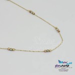 گردنبند طلا - طرح گوی تراش