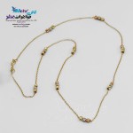 گردنبند طلا - طرح گوی تراش