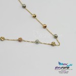 گردنبند طلا - طرح گوی تراش