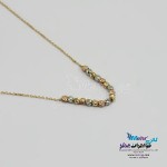گردنبند طلا - طرح گوی تراش
