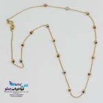 گردنبند طلا - طرح گوی تراش