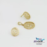 نیم ست طلا - آویز و گوشواره - طرح قلب