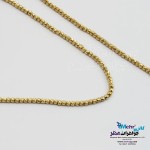 نیم ست طلا - گردنبند و دستبند - طرح گوی تراش