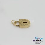 آویز طلا - طرح قفل