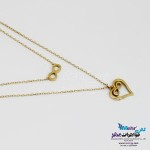 گردنبند طلا - طرح قلب و بینهایت