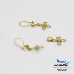 نیم ست طلا – آویز و گوشواره - طرح گل