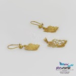 نیم ست طلا – آویز و گوشواره - طرح ایران