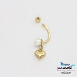 پیرسینگ طلا – طرح قلب
