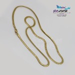 زنجیر طلا - طرح تیغ ماهی طول ۴0 سانتی‌متر