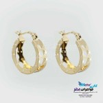 گوشواره حلقه ای طلا - طرح قلب
