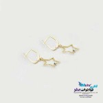 گوشواره گیره ای طلا - طرح ستاره