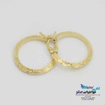 گوشواره گیره ای طلا - طرح لویی ویتون
