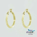 گوشواره گیره ای طلا - طرح لویی ویتون