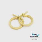 گوشواره گیره ای طلا - طرح ورساچه