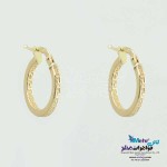 گوشواره گیره ای طلا - طرح ورساچه