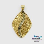 نیم ست طلا - آویز و گوشواره و انگشتر - طرح ورساچه