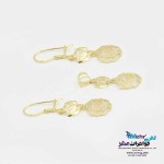 نیم ست طلا - آویز و گوشواره - طرح گل