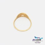 انگشتر طلا - طرح نیم دایره