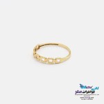 انگشتر طلا - طرح مربع