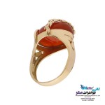 انگشتر طلا - طرح برگ