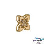 آویز طلا - طرح گل چهار پر