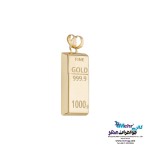 آویز طلا - طرح شمش