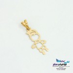 آویز طلا - طرح پسر بچه