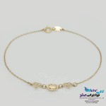 دستبند طلا - طرح الماس
