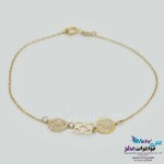 دستبند طلا - طرح گل