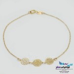 دستبند طلا - طرح گل