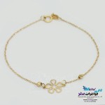 دستبند طلا - طرح گل