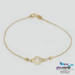 دستبند طلا - طرح گل