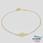 دستبند طلا - طرح گل
