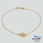 دستبند طلا - طرح گل