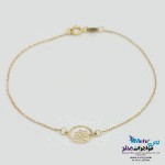 دستبند طلا - طرح گل