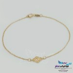 دستبند طلا - طرح گل