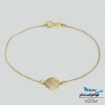 دستبند طلا - طرح گل
