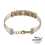 دستبند النگویی طلا - طرح گوی تراش