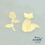 نیم ست طلا - آویز و گوشواره - طرح شازده کوچولو