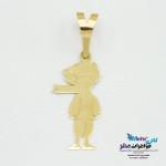 نیم ست طلا - آویز و گوشواره - طرح شازده کوچولو