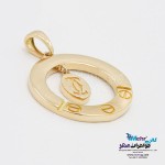 آویز طلا - طرح کارتیه لاو